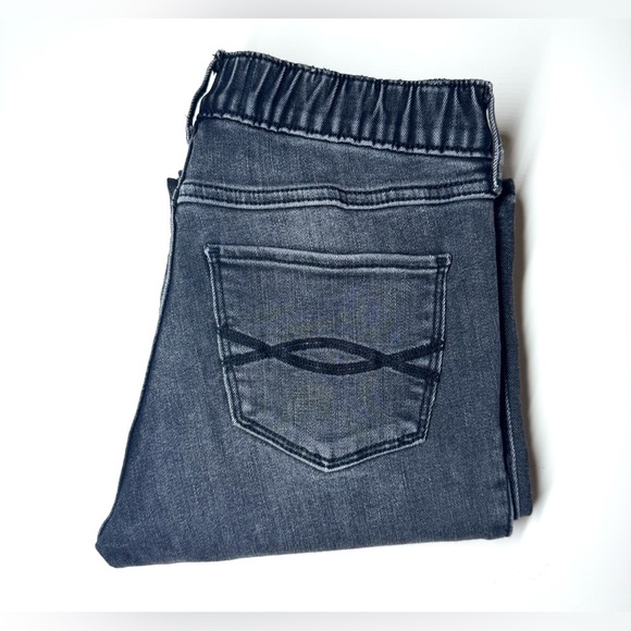 Abercrombie Kids High Rise Stylish Gray Flared Jeans Size- 9/10 - Picture 7 of 7